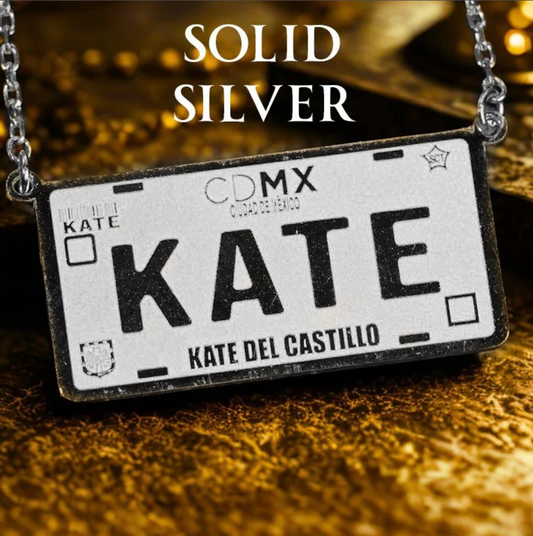 Kate del Castillo Solid 950 Silver Necklace $159.00